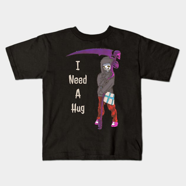 I Need A Hug Kids T-Shirt by DravenWaylon